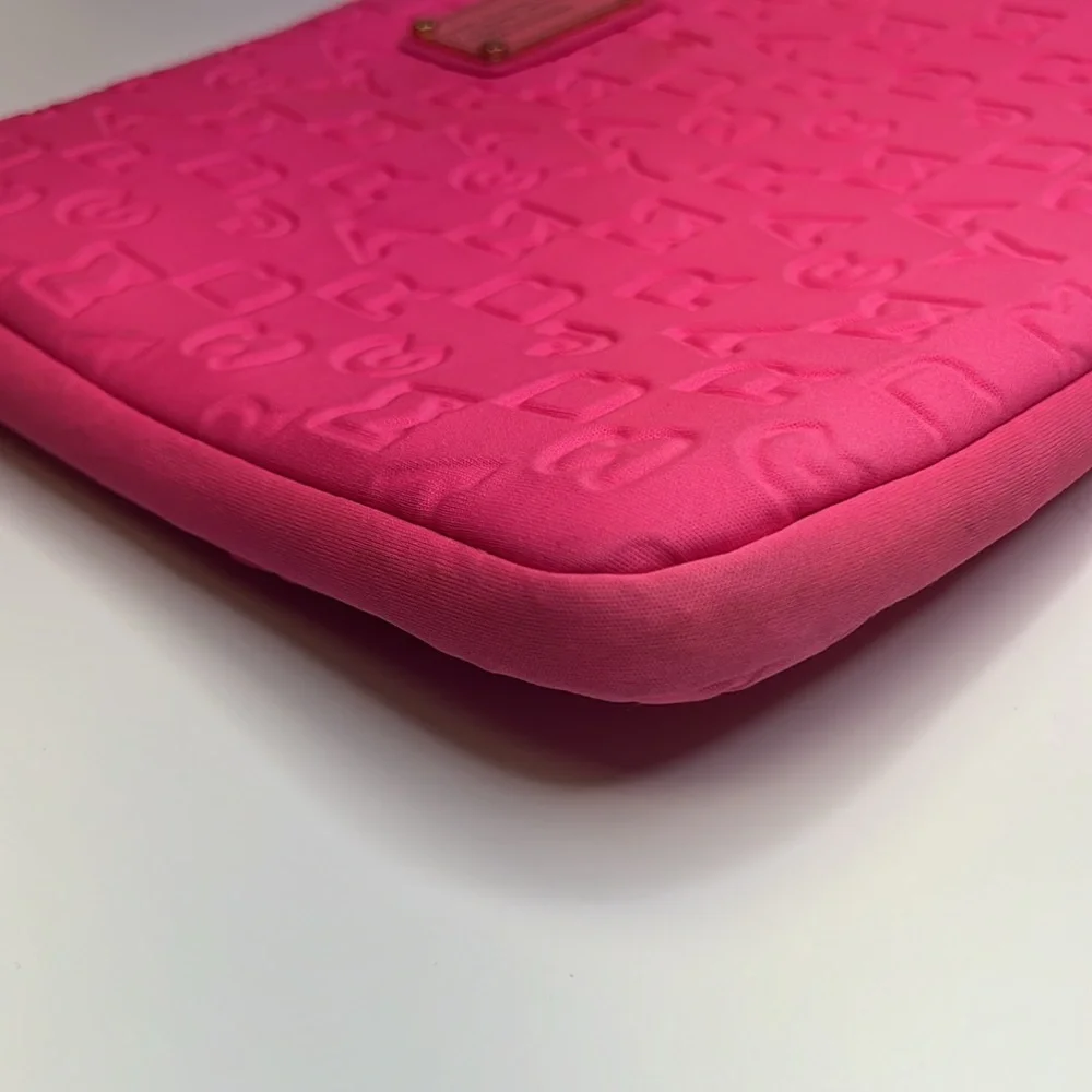 Marc by Marc Jacobs Pink Dreamy Logo Laptop Case